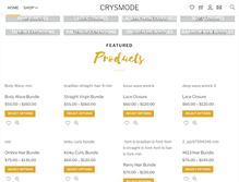 Tablet Screenshot of crysmode.com